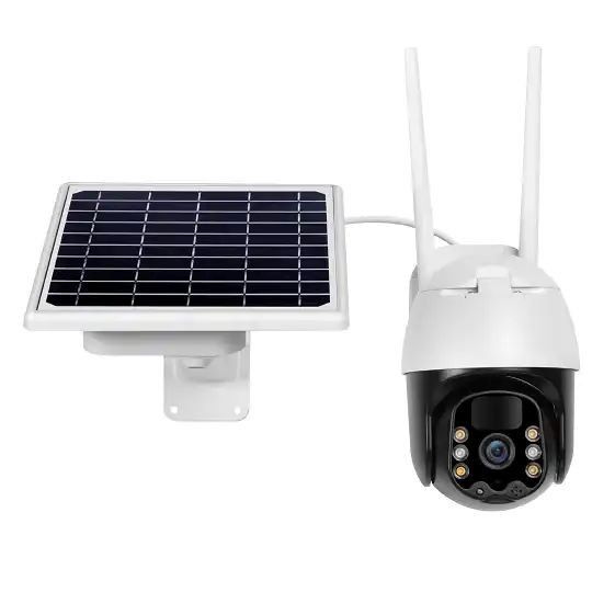 8W Panel Solar Cámara de circuito cerrado Full HD 1080P 4G Sim Card Cámara de seguridad solar