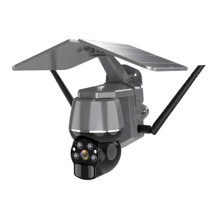 Smart 1080P 4G Alerta de energía solar inteligente PTZ Soporte de cámara de audio bidireccional