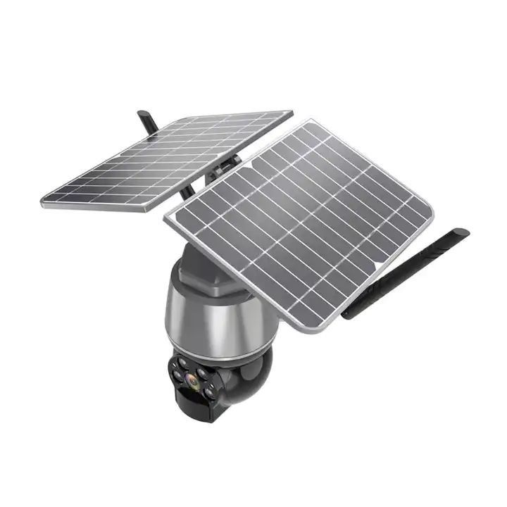 Smart 1080P 4G Alerta de energía solar inteligente PTZ Soporte de cámara de audio bidireccional