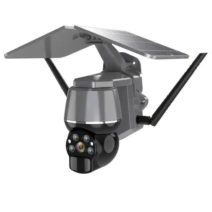 1080P 9600mAh Batería WIFI Cámara solar LED de visión nocturna a todo color PTZ Zoom