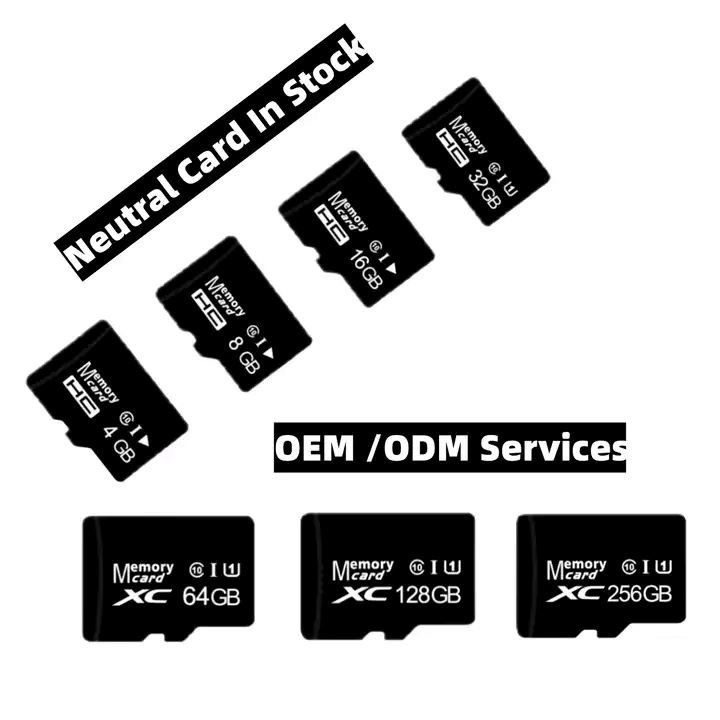 Accesorios fotovoltaicos 32 GB 128 GB 256 GB Tarjetas SD Clase 10 V10 U1 Tarjeta TF de 64 GB