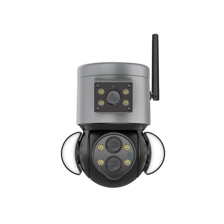 Full Color IP65 cámara de CCTV inalámbrica PTZ cámara de seguridad inteligente de seguimiento de movimiento