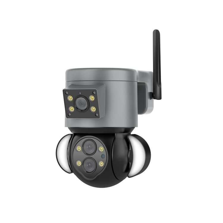 Full Color IP65 cámara de CCTV inalámbrica PTZ cámara de seguridad inteligente de seguimiento de movimiento