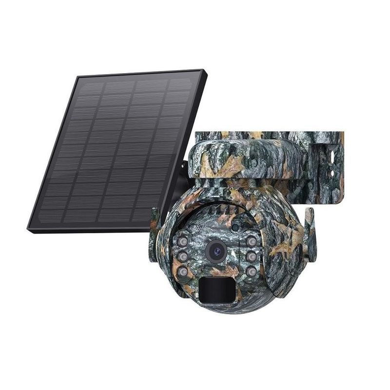 Camuflaje Mini 4G Sim Card Cámara solar HD de color completo Cámara solar exterior